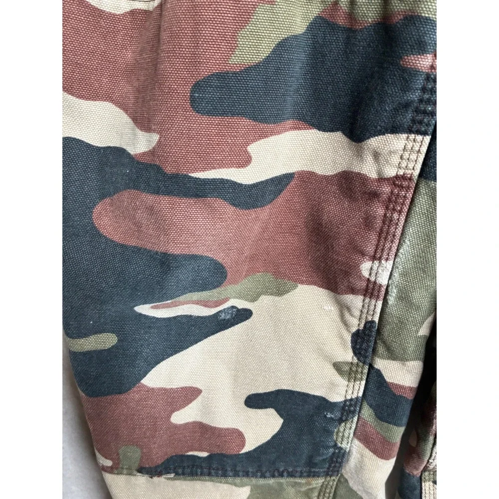 Walls Blizzard Pruf Camo Insulated Overalls youth L Regular Hunting Bibs Work